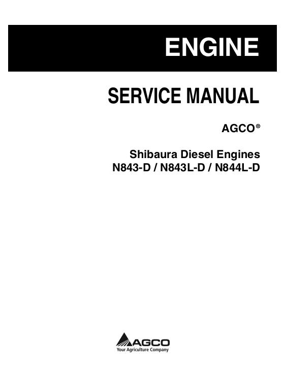 Shibaura Sp1540 Service Repair Manual