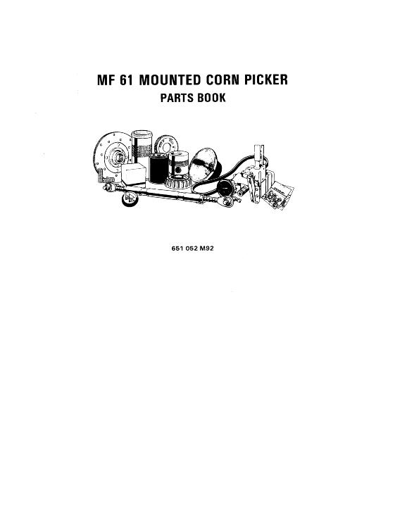 Agco Technical Publications Massey Ferguson Harvesting Pickers